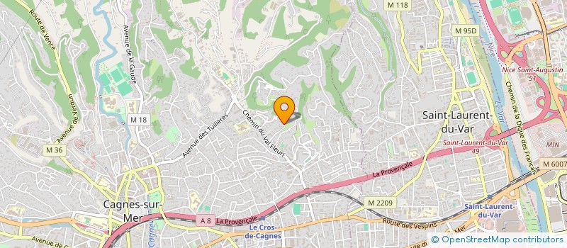 localisation de l'entreprise EFFORT GAGNANT à CAGNES-SUR-MER