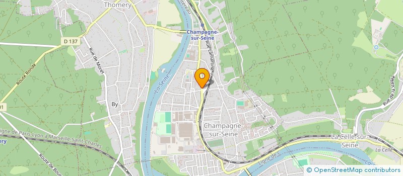 localisation de l'entreprise EFFYSTORA  CHAMPAGNE-SUR-SEINE