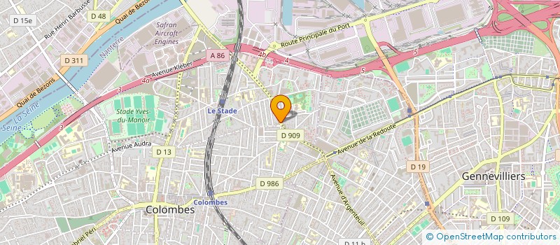 localisation de l'entreprise EFFYTECH à COLOMBES