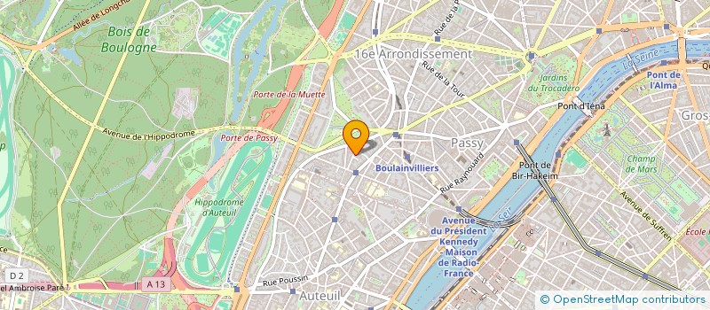 localisation de l'entreprise EFG à PARIS