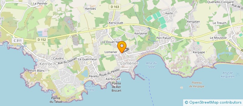 localisation de l'entreprise EFG à PLOEMEUR