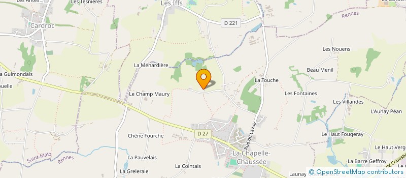 localisation de l'entreprise EFG HOLDING  LA CHAPELLE-CHAUSSEE