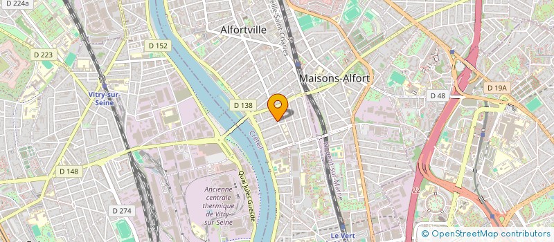 localisation de l'entreprise EFGA à ALFORTVILLE