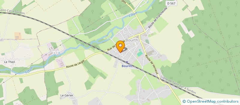 localisation de l'entreprise EFH24 : EN FORME H24  BOURTH