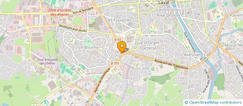 localisation de l'entreprise EFI 1  LAVAL