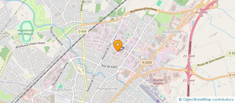 localisation de l'entreprise EFI  MONTAUBAN