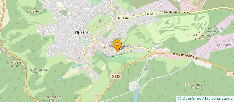 localisation de l'entreprise EFI  BITCHE