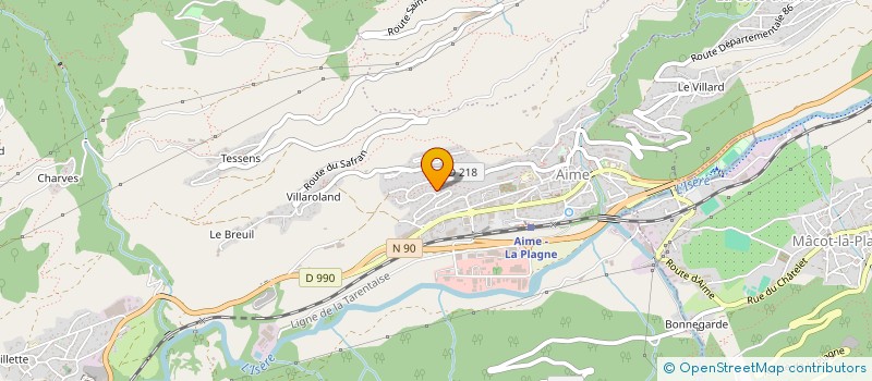 localisation de l'entreprise EFI  AIME-LA-PLAGNE