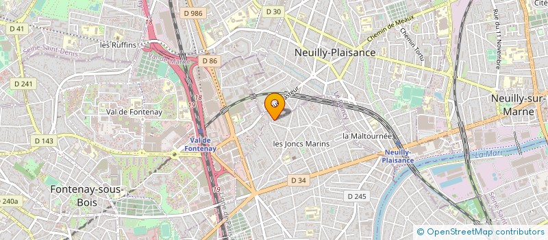 localisation de l'entreprise EFI CONSEIL à FONTENAY-SOUS-BOIS