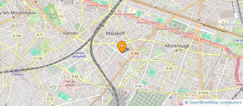 localisation de l'entreprise EFI-GEST à MALAKOFF