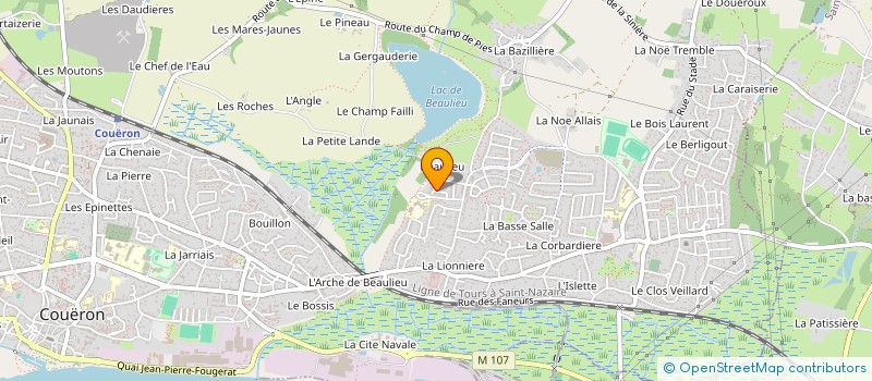 localisation de l'entreprise EFI INVEST à COUERON