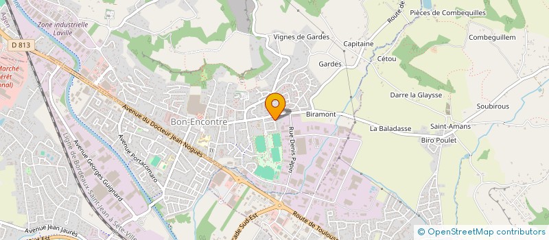 localisation de l'entreprise EFI RENOV' à BON-ENCONTRE