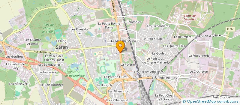 localisation de l'entreprise EFI SARL à SARAN