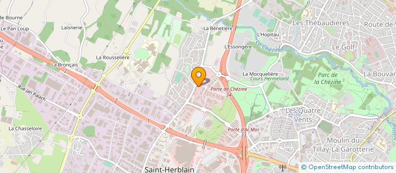 localisation de l'entreprise EFI-SCIENCES à SAINT-HERBLAIN