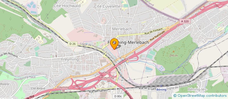 localisation de l'entreprise EFIC INSERTION à FREYMING MERLEBACH