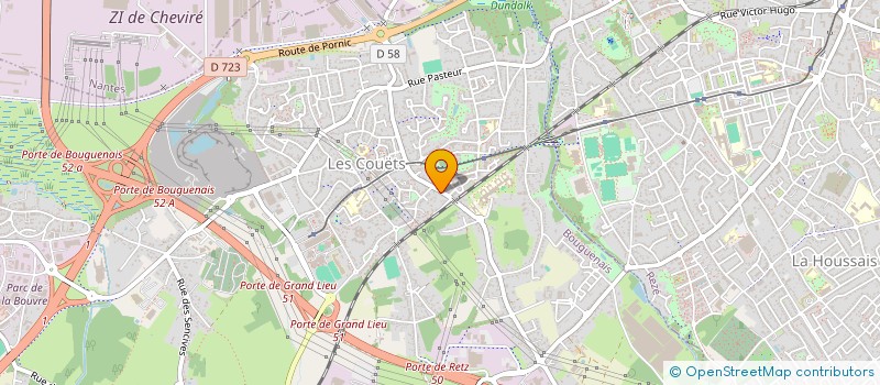 localisation de l'entreprise EFICAM à BOUGUENAIS