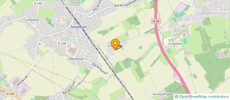 localisation de l'entreprise EFICAP  TEMPLEUVE-EN-PEVELE