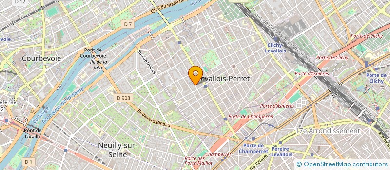 localisation de l'entreprise EFICEA CONSEIL à LEVALLOIS-PERRET