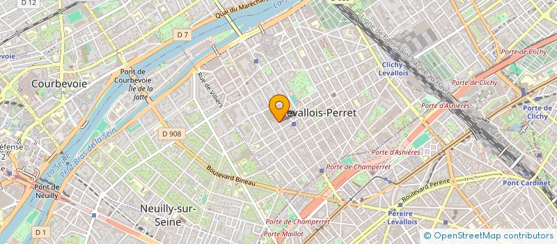 localisation de l'entreprise EFICEA EXPERTISE à LEVALLOIS-PERRET