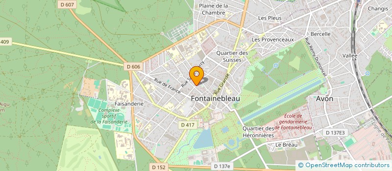 localisation de l'entreprise EFICLERC  FONTAINEBLEAU