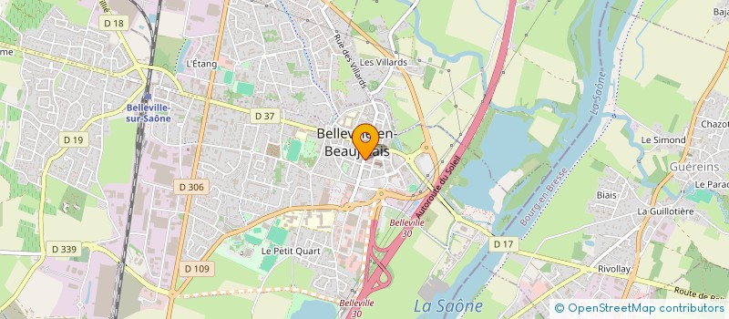 localisation de l'entreprise EFICOM à BELLEVILLE-EN-BEAUJOLAIS
