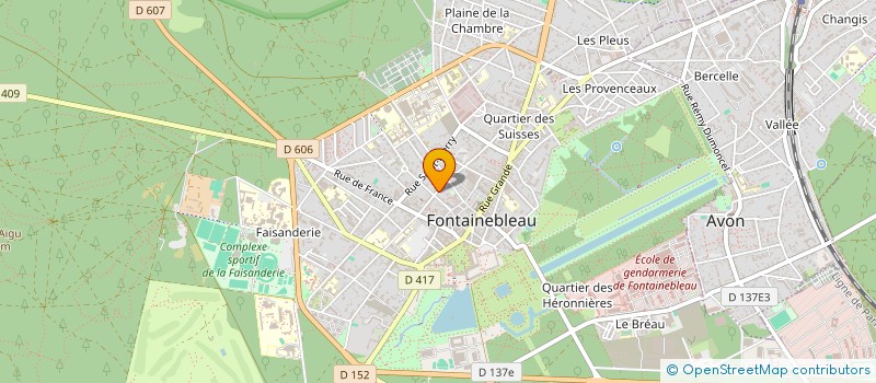 localisation de l'entreprise EFICROIX  FONTAINEBLEAU