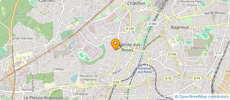 localisation de l'entreprise EFIGIE à FONTENAY-AUX-ROSES