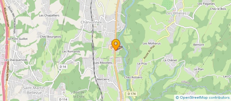 localisation de l'entreprise EFIKA PLOMBERIE CHAUFFAGE  CHARVONNEX