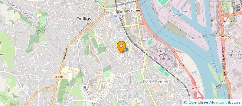 localisation de l'entreprise EFILAB  OULLINS-PIERRE-BENITE