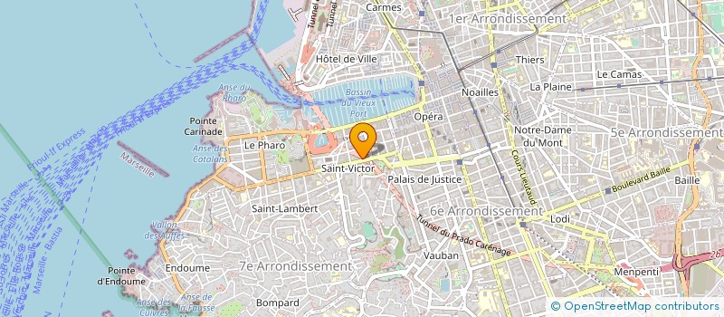 localisation de l'entreprise EFILAO CIE DE DANSE JOELLE FAURE à MARSEILLE