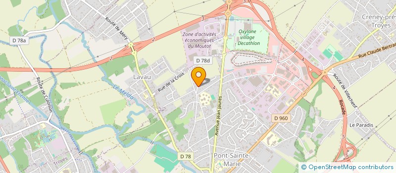 localisation de l'entreprise EFIMMO  PONT-SAINTE-MARIE