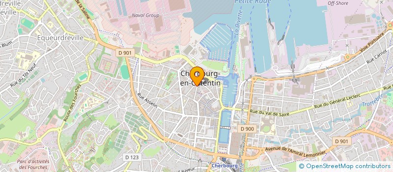 localisation de l'entreprise EFINOR  CHERBOURG-EN-COTENTIN