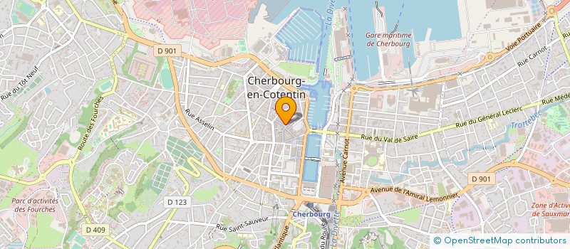 localisation de l'entreprise EFINOR ALLAIS à CHERBOURG-EN-COTENTIN