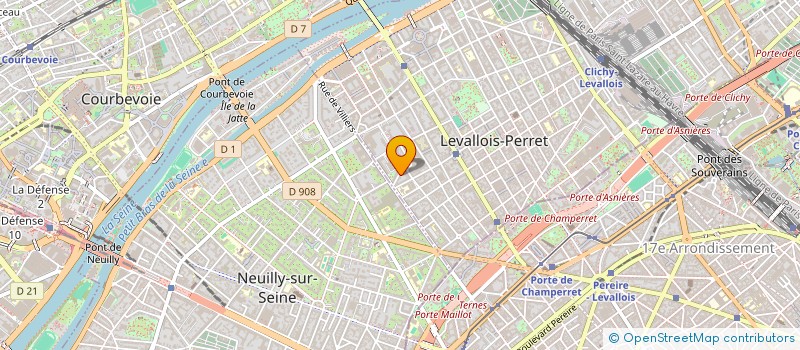 localisation de l'entreprise EFINVEST à LEVALLOIS-PERRET
