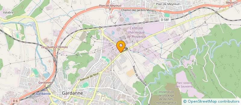 localisation de l'entreprise EFIOR à GARDANNE