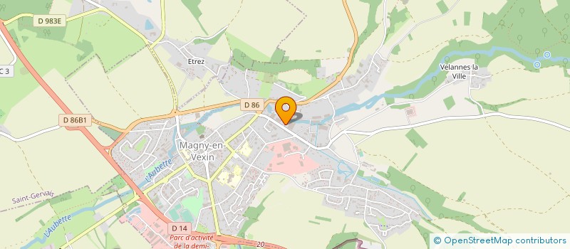 localisation de l'entreprise EFIPAC SARL à MAGNY-EN-VEXIN