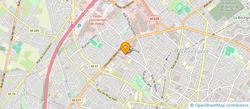 localisation de l'entreprise EFITEC à TOURCOING