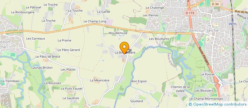 localisation de l'entreprise EFIVA  NOYAL-CHATILLON-SUR-SEICHE