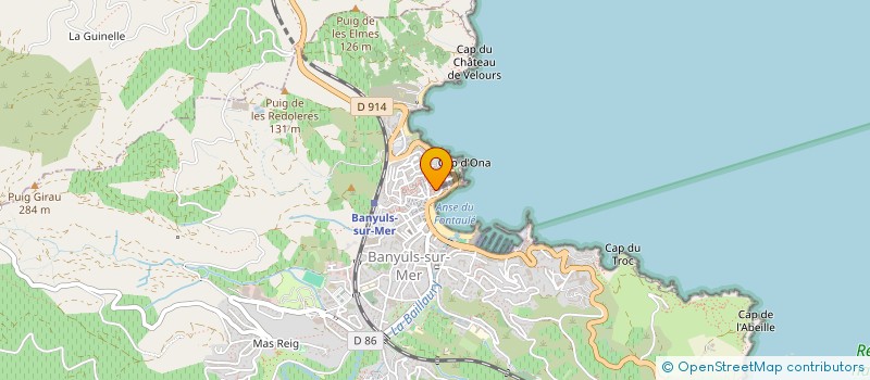 localisation de l'entreprise EFK  BANYULS-SUR-MER