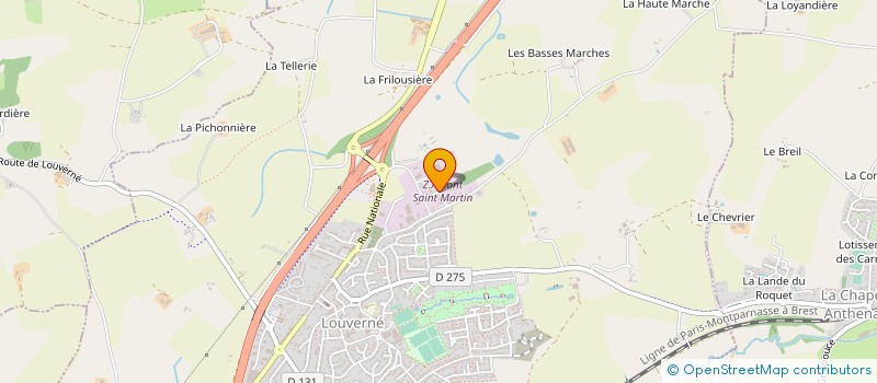 localisation de l'entreprise EFL MECANIQUE  LOUVERNE