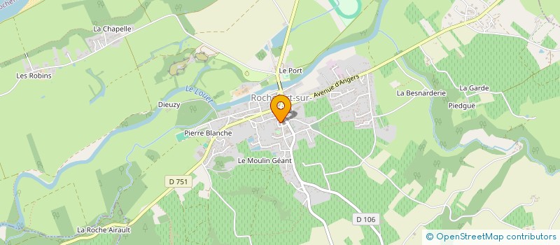 localisation de l'entreprise EFLEURINE à ROCHEFORT-SUR-LOIRE