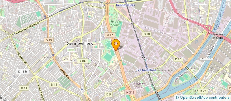 localisation de l'entreprise EFLEXFUEL FRANCE à GENNEVILLIERS