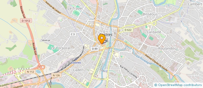 localisation de l'entreprise EFM AUDIT ET CONTROLE à CASTRES