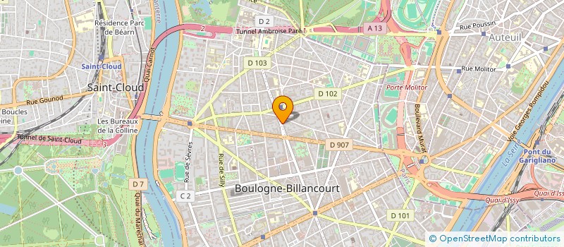 localisation de l'entreprise EFM CONSEILS à BOULOGNE-BILLANCOURT