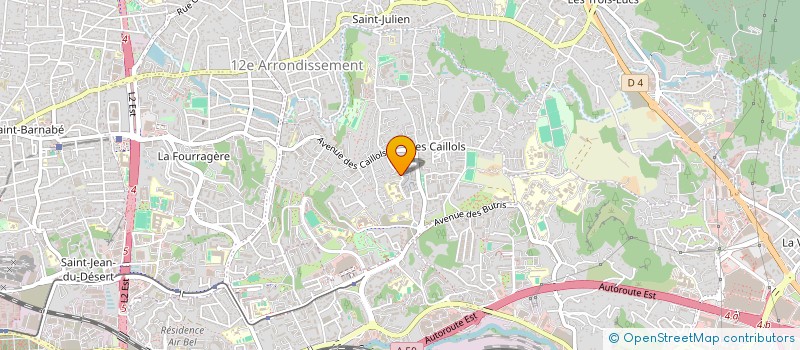localisation de l'entreprise EFM IMMO à MARSEILLE