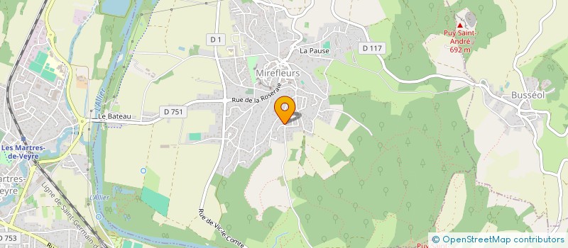 localisation de l'entreprise EFM INVEST  MIREFLEURS