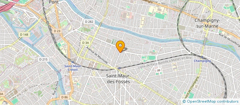 localisation de l'entreprise EFM SPORTS à SAINT-MAUR-DES-FOSSES