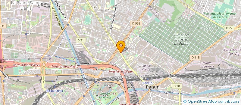 localisation de l'entreprise EFMB CONCEPT à PANTIN