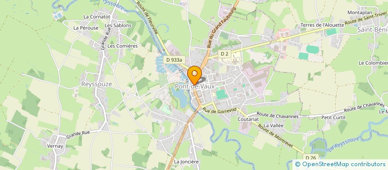 localisation de l'entreprise EFMG  PONT-DE-VAUX