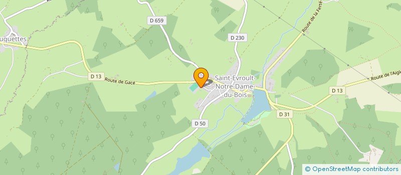 localisation de l'entreprise EFMT 61 à SAINT-EVROULT-NOTRE-DAME-DU-BOIS